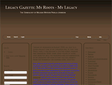 Tablet Screenshot of legacygazette.com